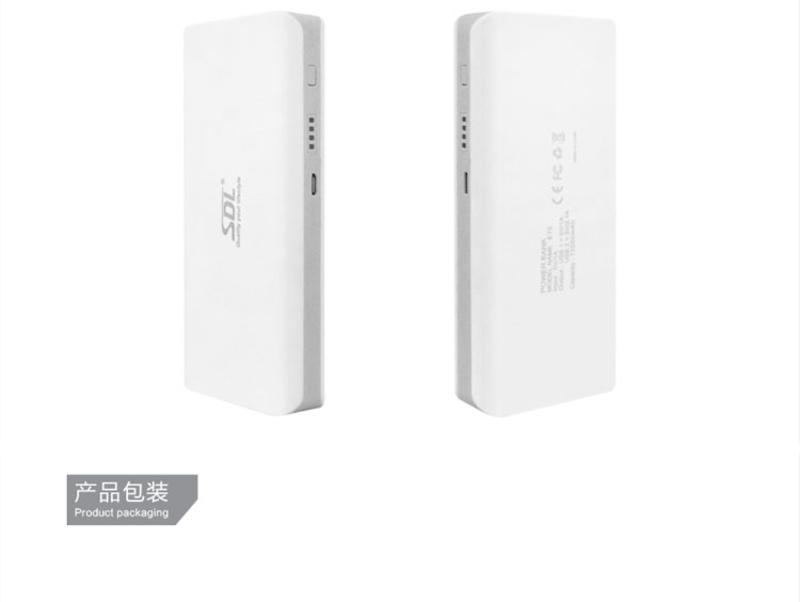 爱德龙（SDL)E70  手机正品通用 移动电源 充电宝 便携小巧迷你 13000ma 双端口输出