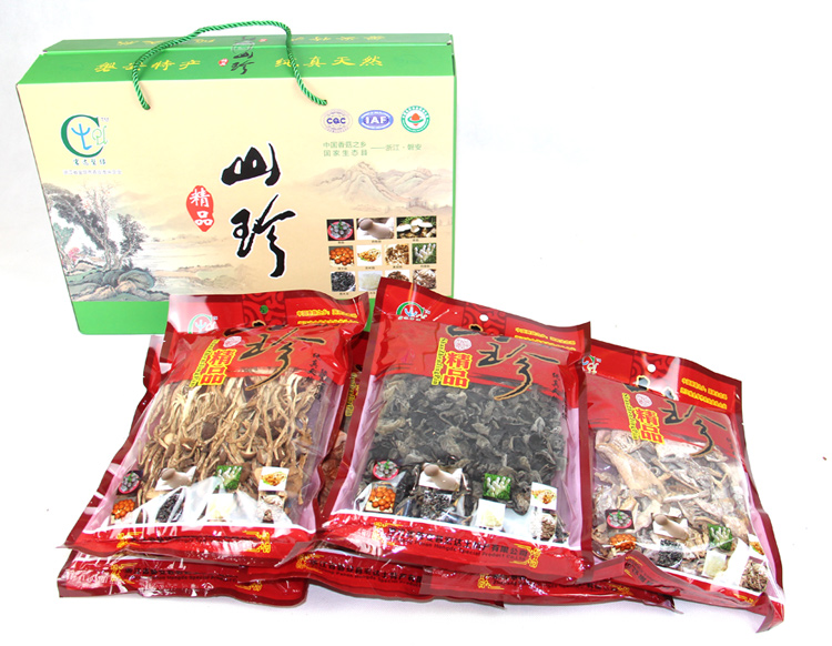 【磐安宏达】山珍精品6包组合装干菇礼盒装