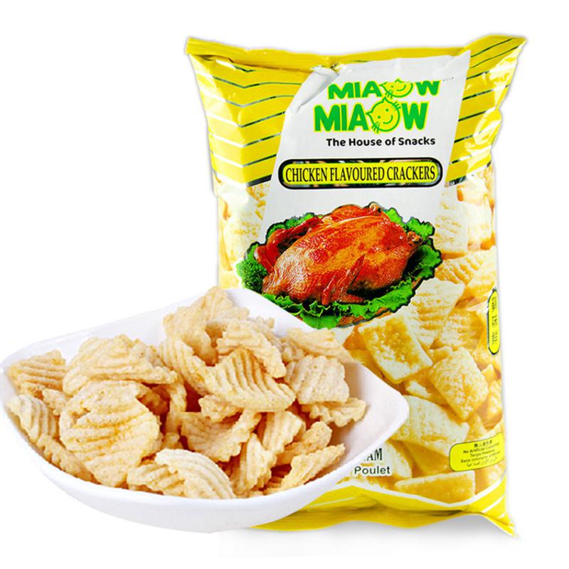 马来西亚进口 妙妙 膨化休闲食品鸡味香脆片60g/包 日期到5.17