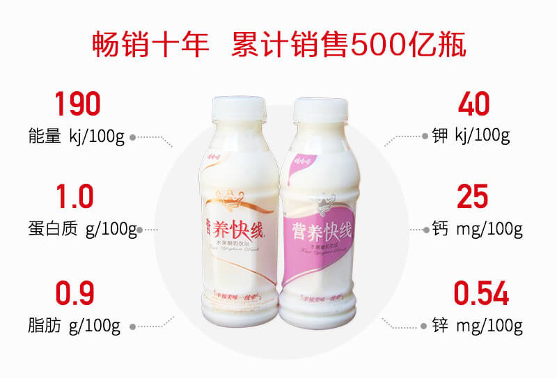 娃哈哈营养快线椰子味350ml*12瓶整箱儿童牛奶含乳饮料