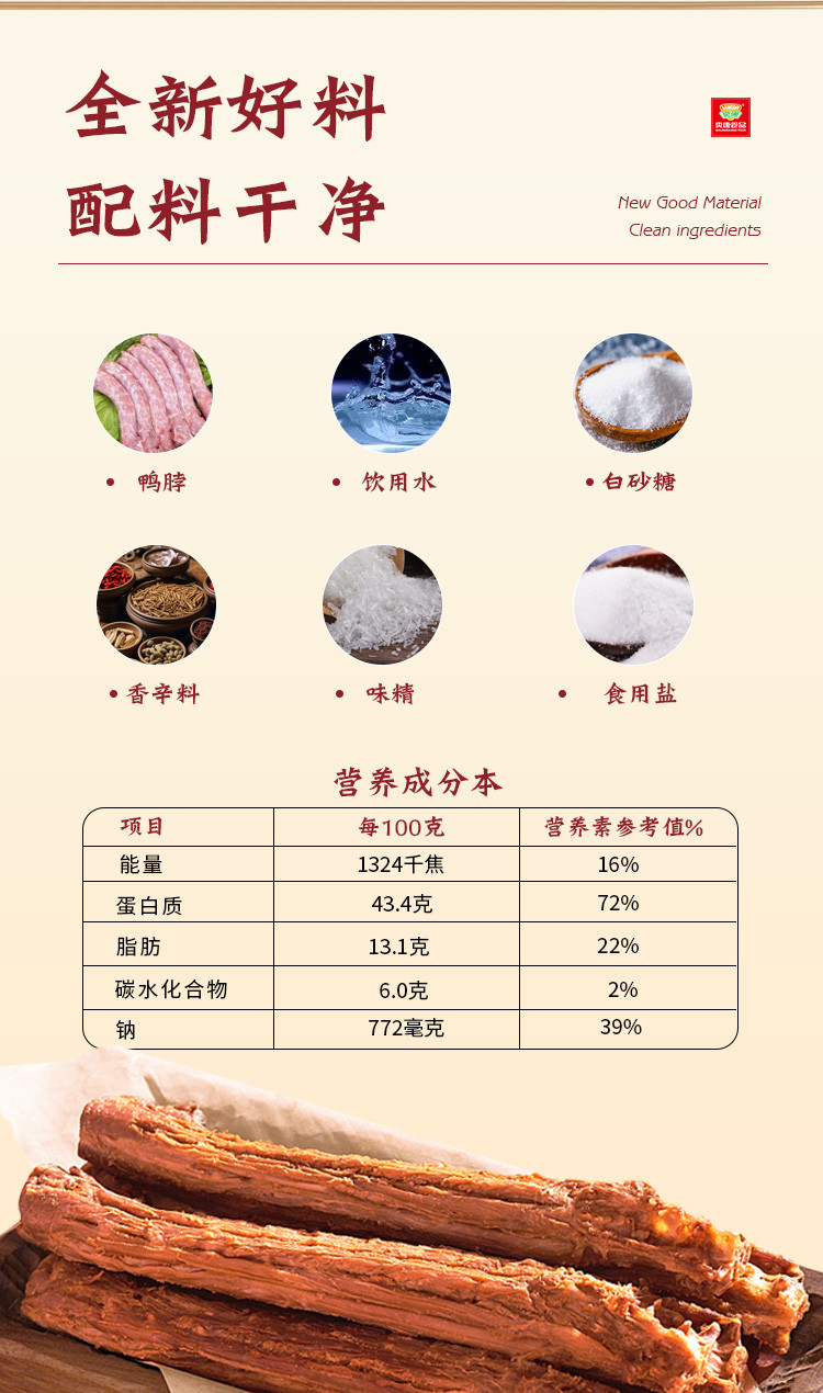 爽康 【温邮振兴】温州特产爽康手撕风干鸭脖60g/包*3（多口味）