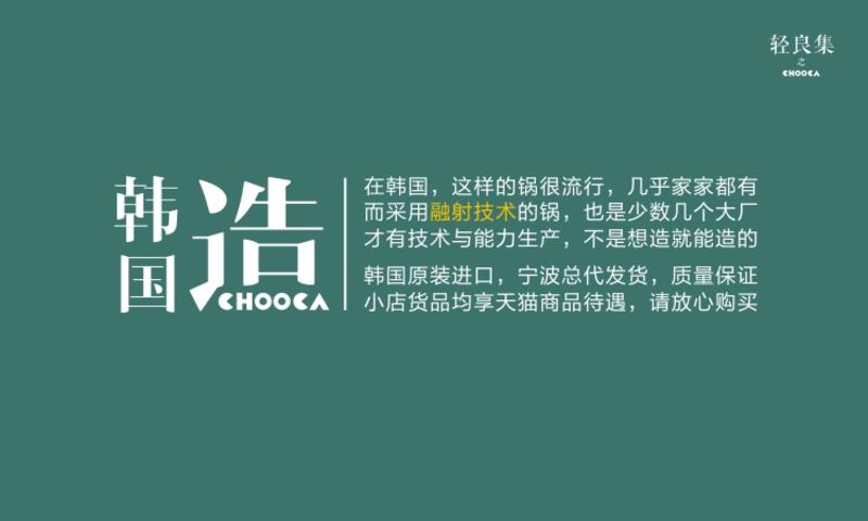 CHOOCA进口30cm炒锅不粘锅无油烟燃气灶电磁炉通用厨具新款