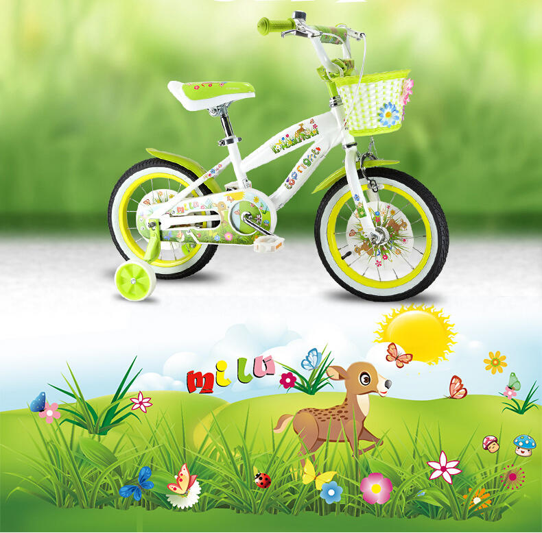 途锐达小麋鹿3岁以上儿童自行车18寸宝宝小孩自行车男女