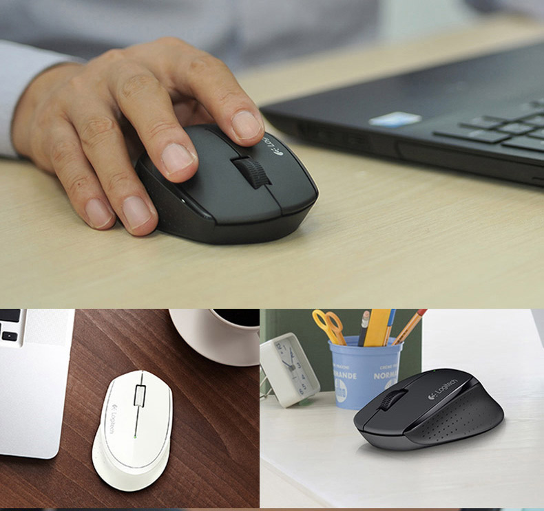 罗技M275 无线鼠标 电脑笔记本USB商务办公光电游戏 更省电