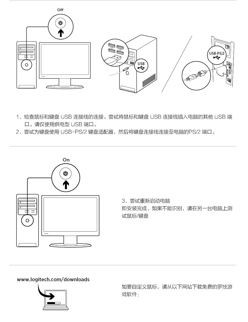 罗技G100S有线游戏键鼠套装 竞技键盘G90升级版鼠标