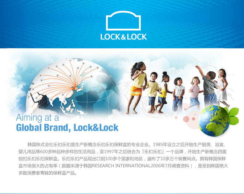 乐扣乐扣（LOCK&amp;LOCK） 塑料保鲜盒礼盒套装3件套微波便当野餐盒HPL807S001