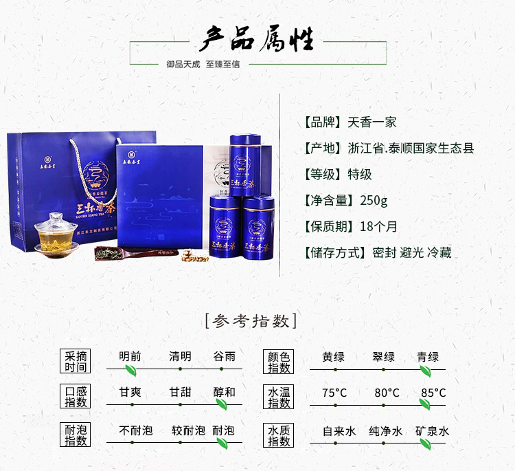 2018本地新茶叶特级明前茶 泰龙三杯香绿茶S480礼盒铝罐装 195g