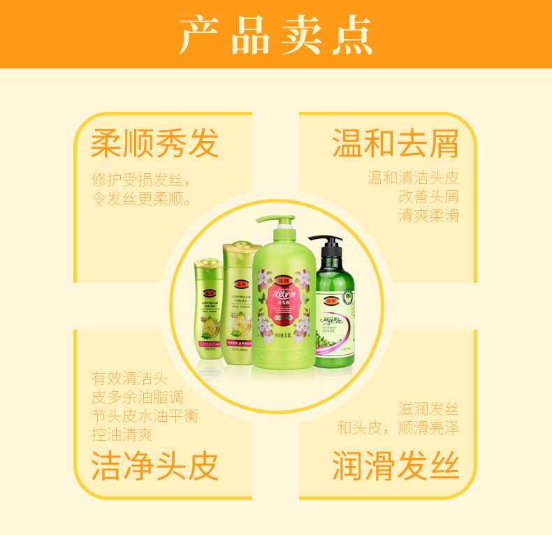 【德州馆】专柜正品馥珮双效护理洗发露柔顺橄榄洗发水200ml/瓶 学生单身职工宿舍通用去屑滋润顺滑