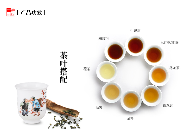 巴蜀一品手绘杯薄胎陶瓷品茗杯茶杯单杯功夫茶具工艺收藏品包邮