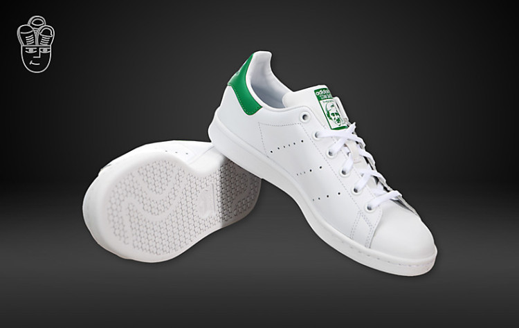 Adidas stan smith 三叶草史密斯板鞋白绿尾男鞋女鞋休闲鞋D67361