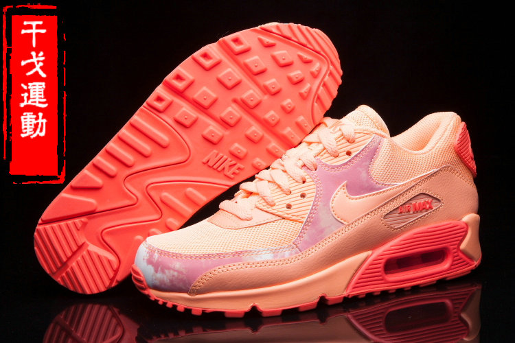 正品新款耐克跑鞋夏季气垫Nike Air Max90女鞋跑步鞋443817-600