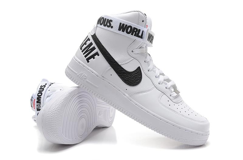 耐克高帮鞋Nike SUPREME AF1 HI空军一号AF1高帮板鞋