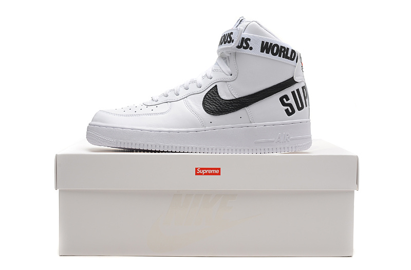 耐克高帮鞋Nike SUPREME AF1 HI空军一号AF1高帮板鞋