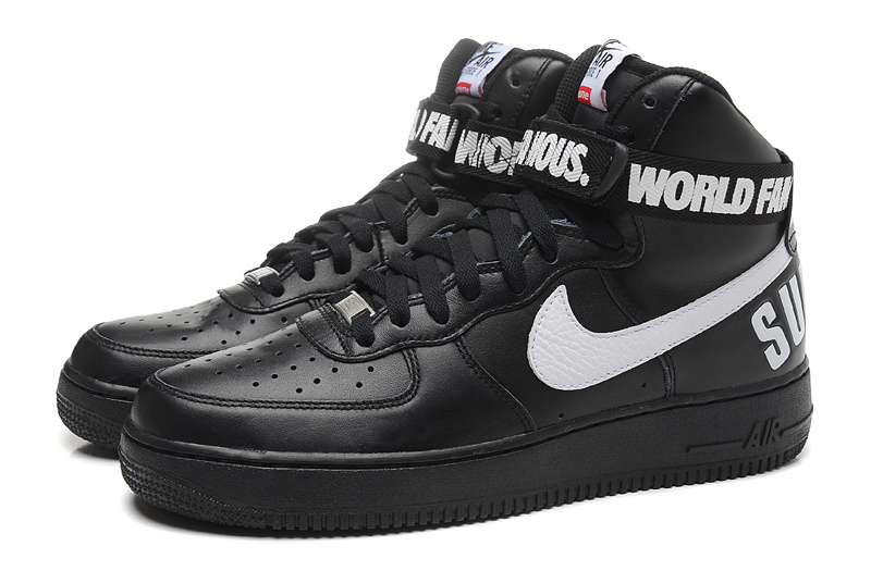 耐克高帮鞋Nike SUPREME AF1 HI空军一号AF1高帮板鞋