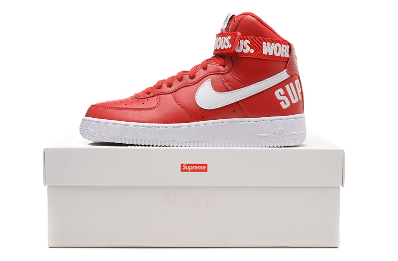 耐克男鞋SUPREME AF1 NIKE AIR FORCE 1 HIGH 07 空军一号男子板鞋