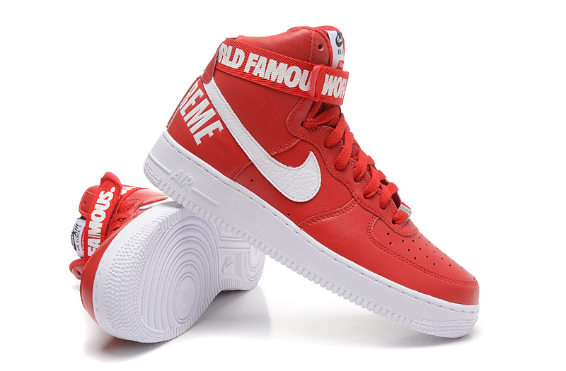 耐克男鞋SUPREME AF1 NIKE AIR FORCE 1 HIGH 07 空军一号男子板鞋