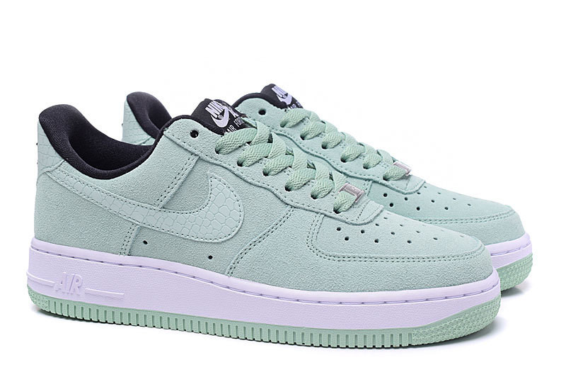 耐克/NIKE Nike WMNS Air Force 1 Low 麂皮鳄鱼纹 薄荷绿