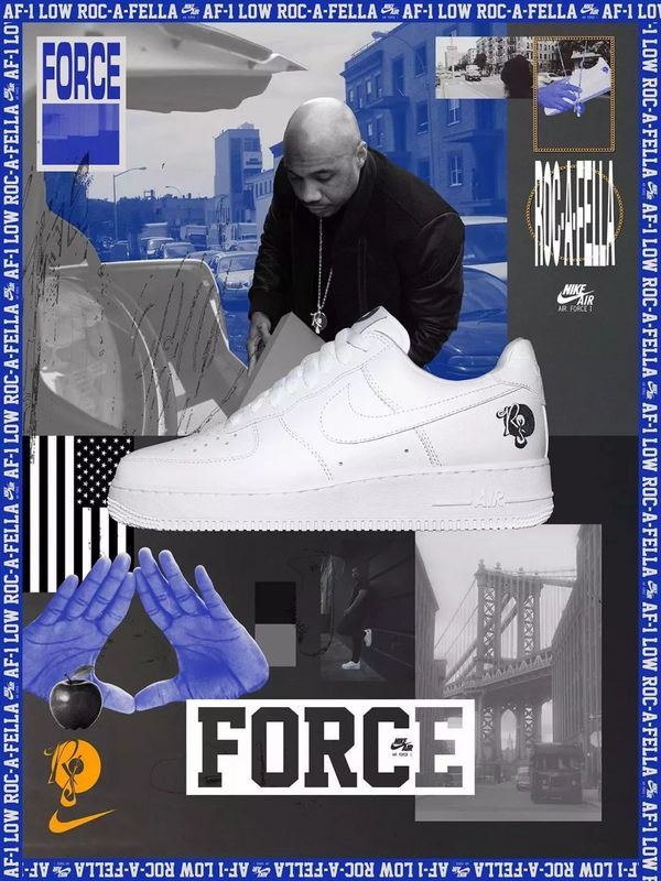 耐克/NIKE Nike Air Force 1“Roc-A-Fella”35周年特别版 休闲鞋