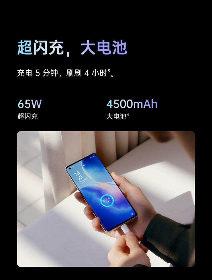 OPPO Reno5 Pro+ 骁龙865 65W超级闪充  全网通5G手机