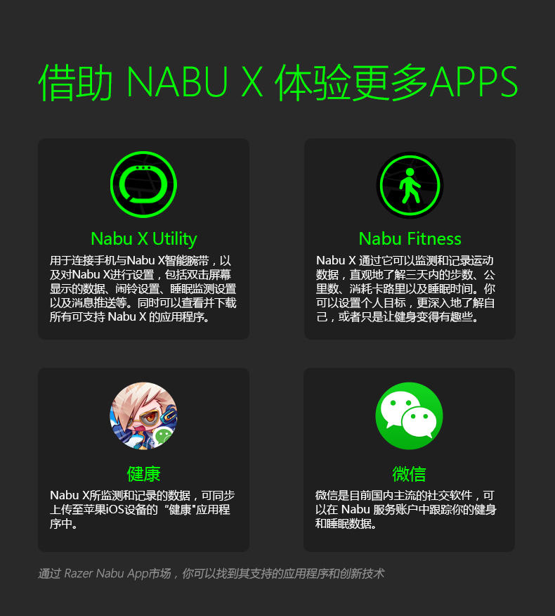 雷蛇 纳布天神 Nabu X 智能 蓝牙 睡眠健康手环