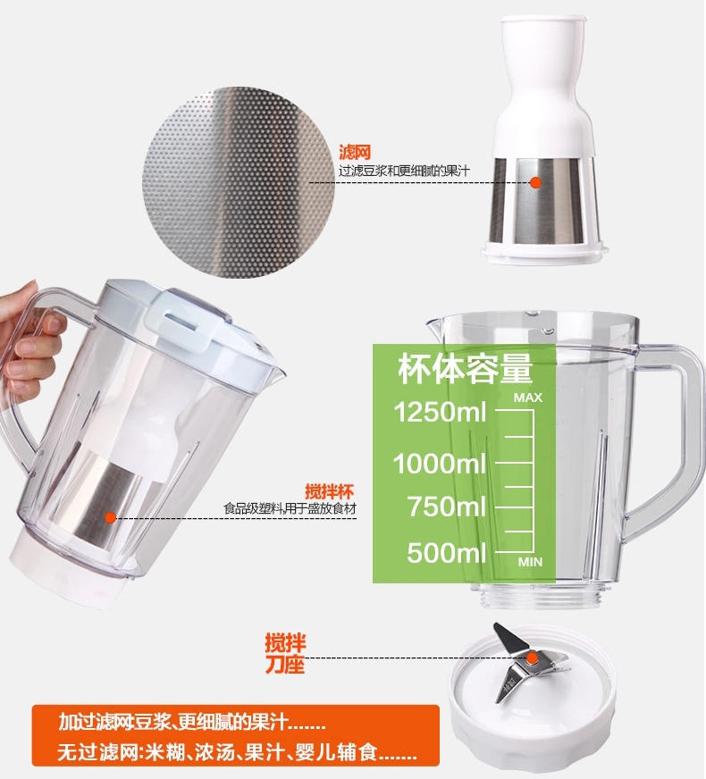 【江西农商】【可卖全国】美的（Midea） MJ-BL25B3多功能料理机果汁机【四平电器旗舰店】