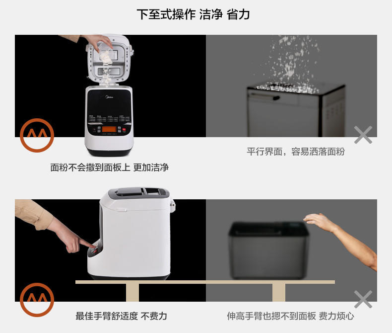 【江西农商】【可卖全国】美的（Midea） MM-TSC2010多功能智能面包机【四平电器旗舰店】