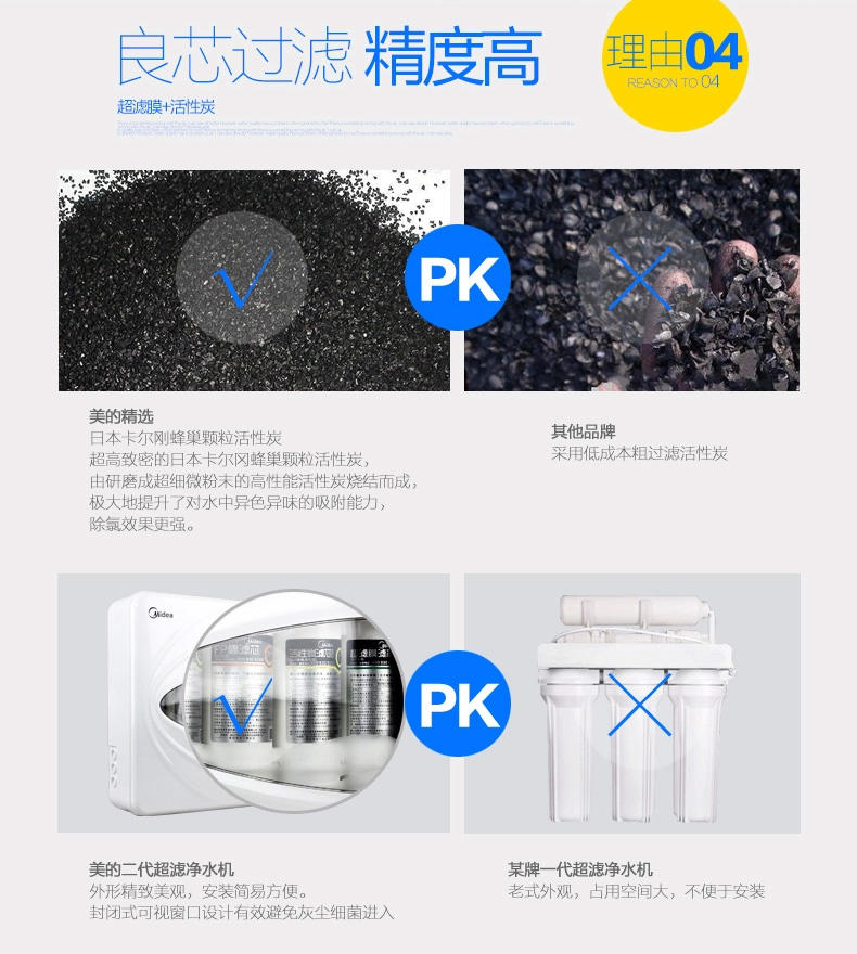 【江西农商】【可卖全国】美的(Midea) MU131A-5 厨下式 净水机【四平电器旗舰店】