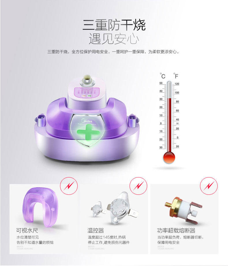 【江西农商】【可卖全国】美的（Midea）YGD20D3 挂烫机【四平电器旗舰店】