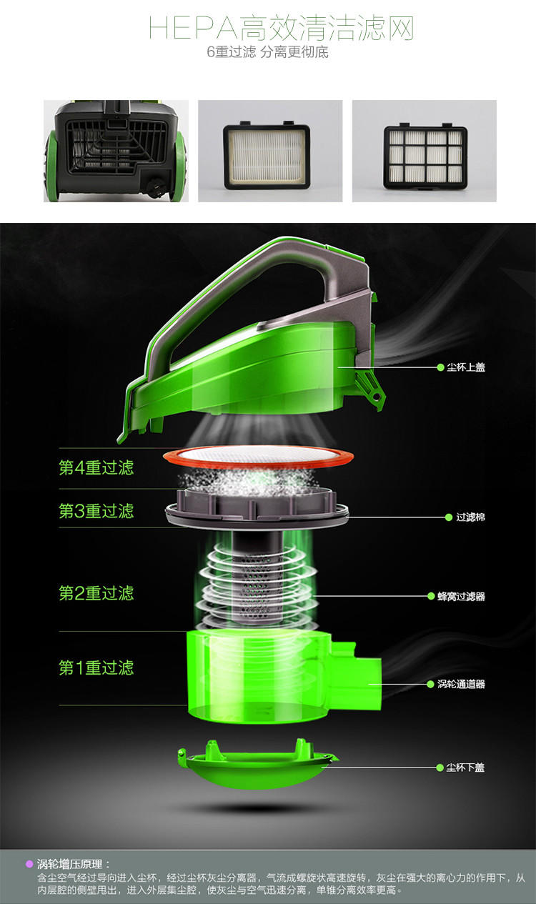 【江西农商】【可卖全国】美的（Midea）C3-L148B家用无耗材卧式吸尘器红色【四平电器旗舰店】