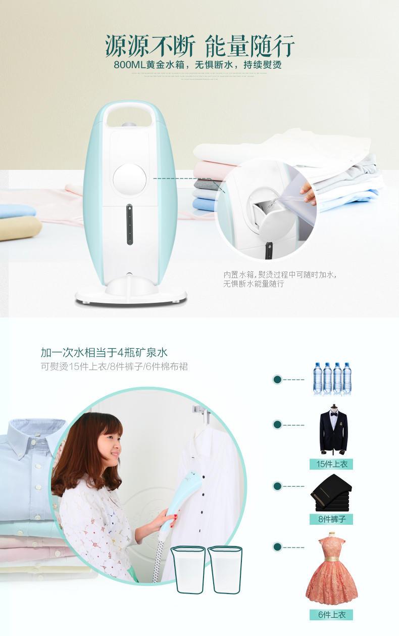 【江西农商】【可卖全国】美的（Midea）MY-GD1001XL-G 挂烫机【四平电器旗舰店】