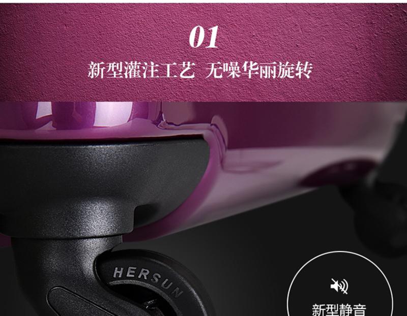 爱华仕 镜面PC万向轮旅行 男女硬箱 20寸 OCX6151