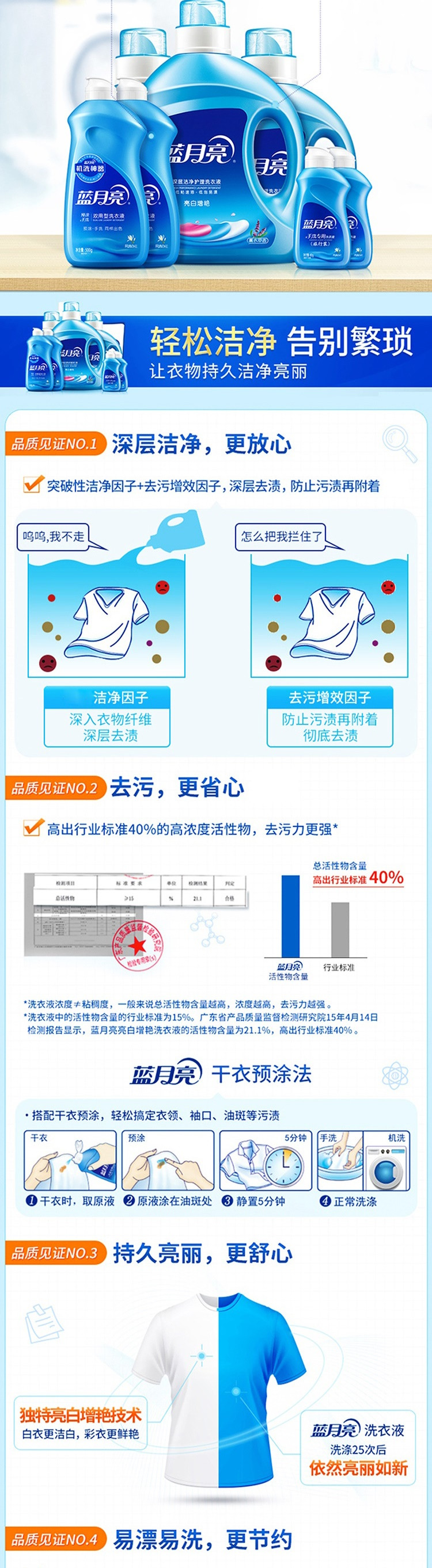 蓝月亮 10斤洗衣液瓶装组合套装 80000943 机洗手洗