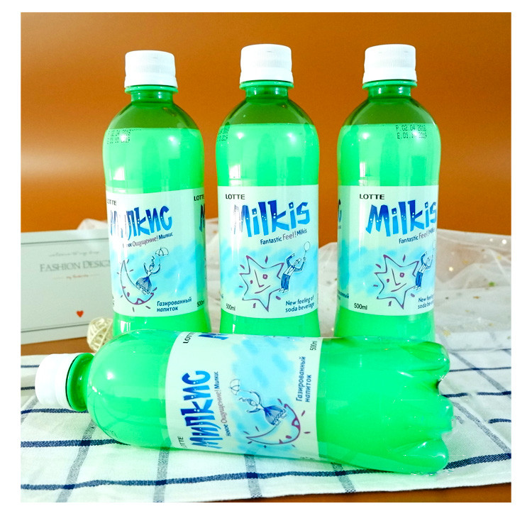 俄罗斯进口 milkis（妙之吻）奶味苏打汽水 500ml