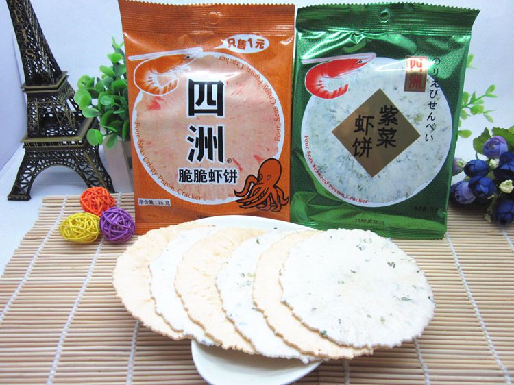 【广州馆】果蜂 四洲虾饼（小包）15g*10包