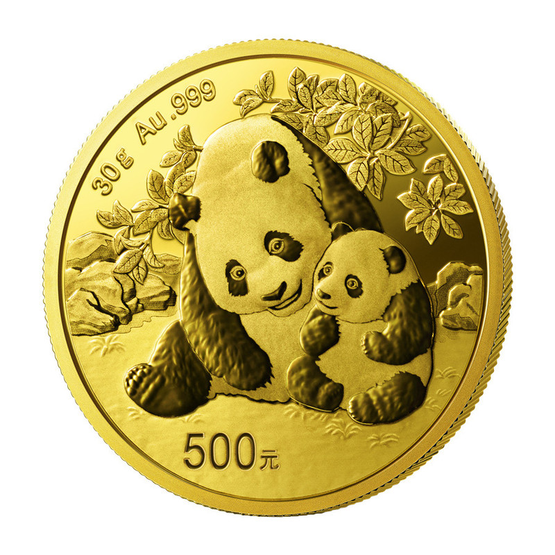 中国邮政 广州馆】2024版熊猫普制金质纪念币30克