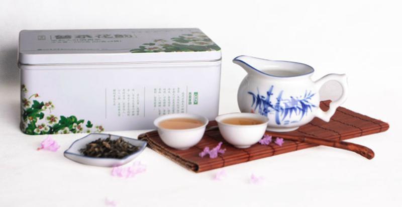 七彩云南普洱茶生茶 庆沣祥普茶花韵 茉莉味庆丰祥散茶200g（生）