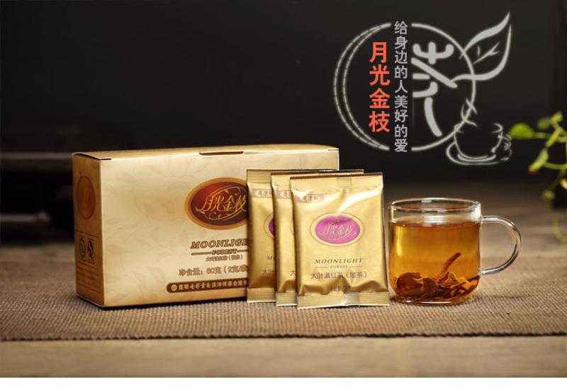 七彩云南月光金枝60克（红茶） 大叶滇红茶 散茶袋装