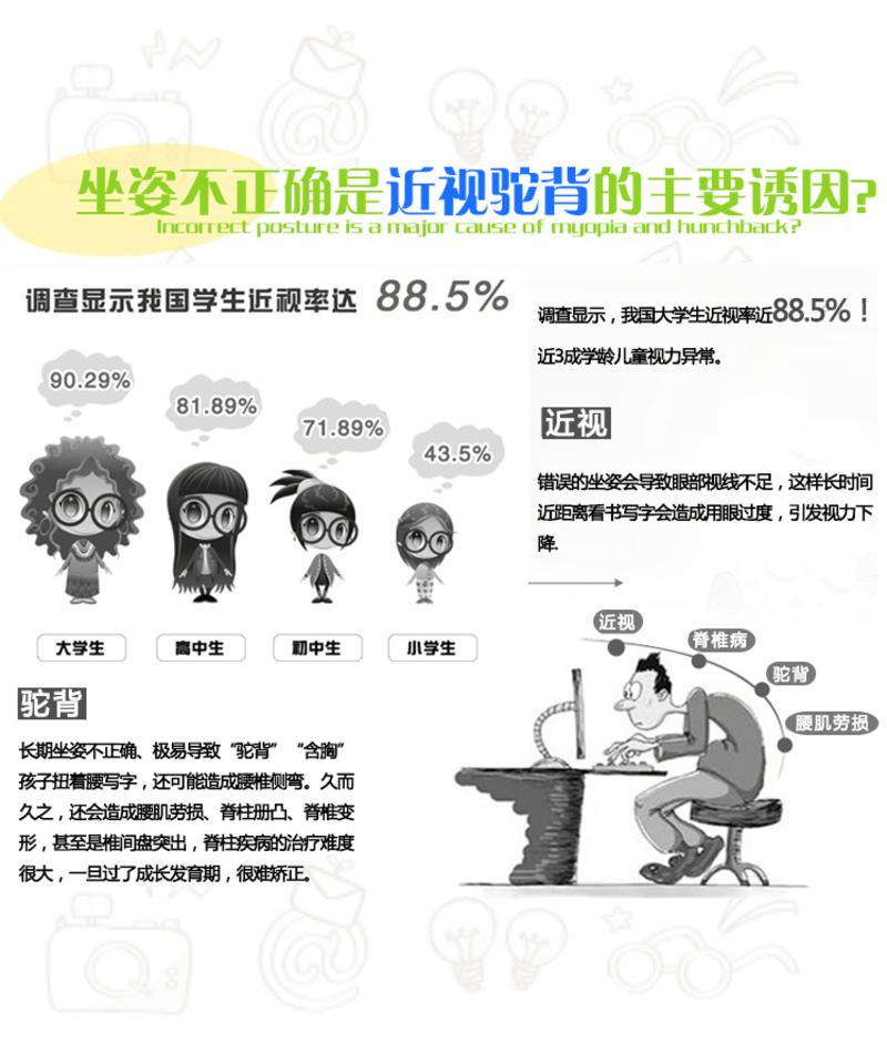 【仅限新乡地区销售】儿童学习书桌配套椅子靠背小椅学生写字电脑可升降凳子转椅板凳矫姿椅 45 硬面