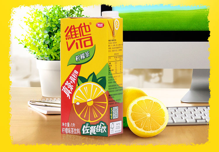 维他奶（vitasoy） 维他 柠檬茶 维他奶整箱 1L*12盒/箱 柠檬味茶饮料