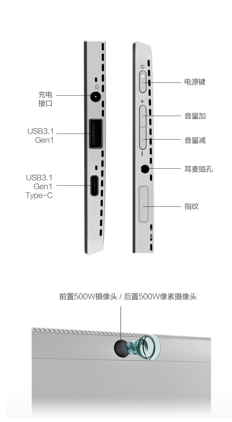 Lenovo MIIX 520笔记本平板二合一 电脑 12英寸轻薄笔记本电脑