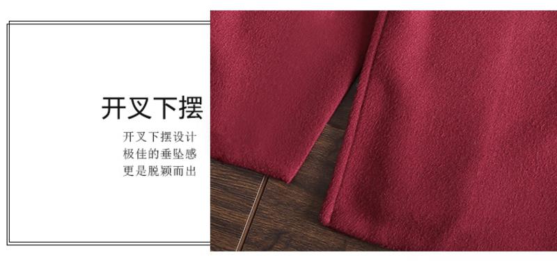 JEANE-SUNP2016秋冬装新款小香风毛呢外套女中长款韩版修身显瘦羊绒呢子大衣