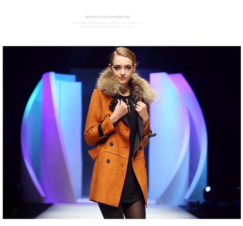 JEANE-SUNP2016秋冬季新款韩版女装羊毛呢外套女中长款修身显瘦加厚呢子大衣