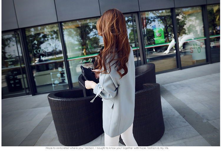 JEANE-SUNP2016春装新款韩版大码女装长袖薄款中长款外套时尚显瘦宽松风衣潮