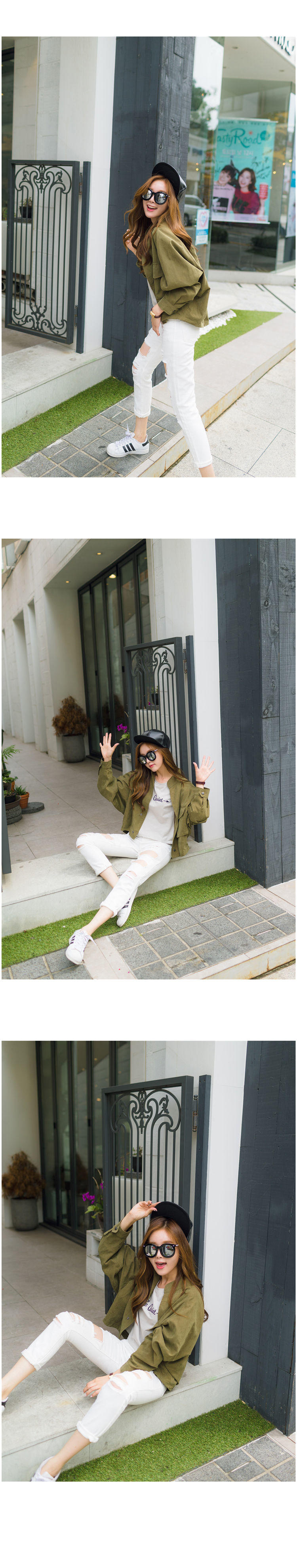 JEANE-SUNP2016春季新品韩版时尚气质风衣女短款宽松显瘦薄款休闲百搭外套潮