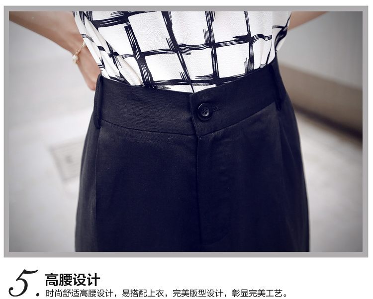 JEANE-SUNP2016夏装新款韩范时尚套装女韩国两件套短袖小香风T恤衫阔腿裤潮