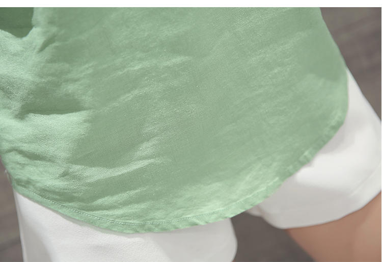 JEANE-SUNP2016夏季短袖常规款女装直筒新款百搭棉专柜衬衣女士衬衫