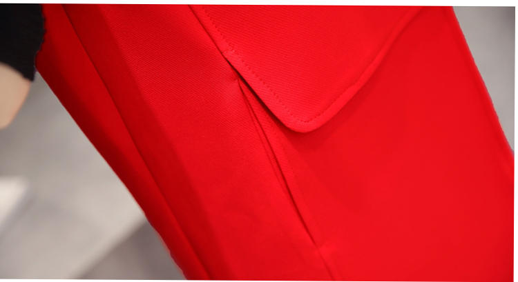 JEANE-SUNP2016年秋季时尚韩版翻领西装领中长款纯色宽松马夹百搭潮