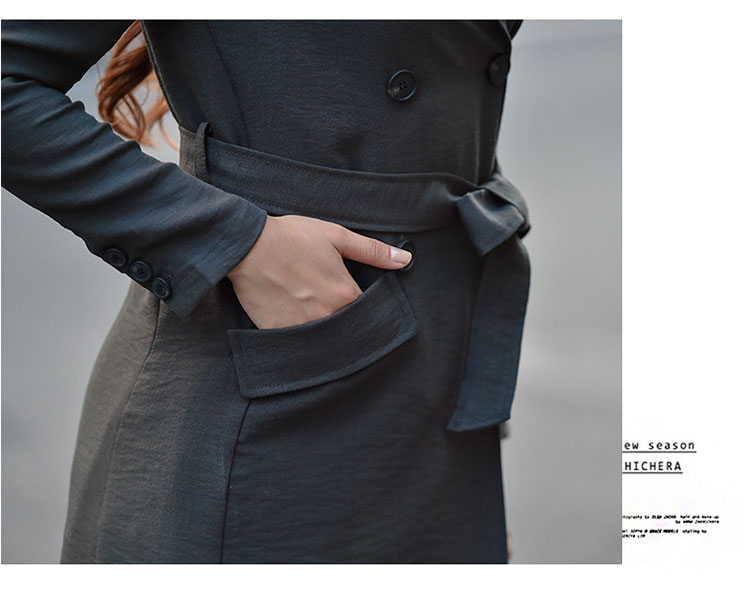 JEANE-SUNP长款蝙蝠型外套长袖新款常规中长款韩版女装宽松女式大码风衣