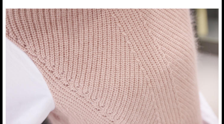 JEANE-SUNP 2015冬季中长款新款修身长袖女装假两件毛衣毛针织衫