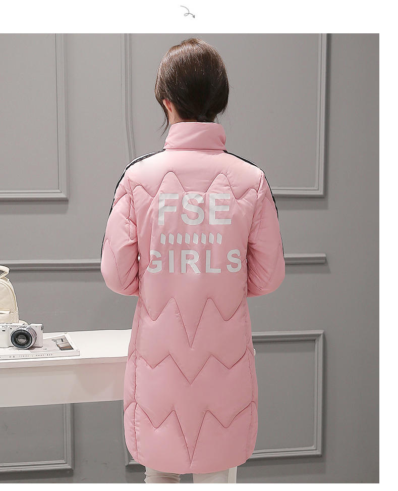 JEANE-SUNP 2016年冬季韩版羽绒棉服加厚中长款大码显瘦女装时尚棉袄外套潮